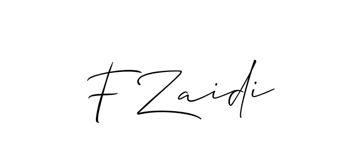 This is the best signature style for the F Zaidi name. Also you like these signature font (Allison_Script). Mix name signature. F Zaidi signature style 2 images and pictures png