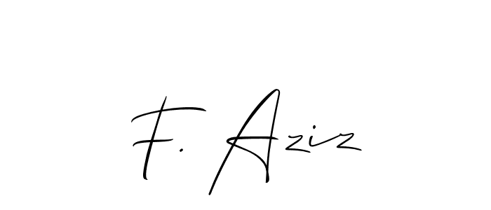 99+ F. Aziz Name Signature Style Ideas | Exclusive eSignature