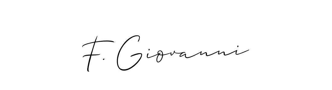 This is the best signature style for the F. Giovanni name. Also you like these signature font (Allison_Script). Mix name signature. F. Giovanni signature style 2 images and pictures png