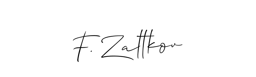 Best and Professional Signature Style for F. Zaltkov. Allison_Script Best Signature Style Collection. F. Zaltkov signature style 2 images and pictures png