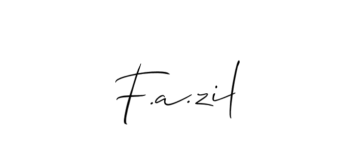 Use a signature maker to create a handwritten signature online. With this signature software, you can design (Allison_Script) your own signature for name F.a.zil. F.a.zil signature style 2 images and pictures png