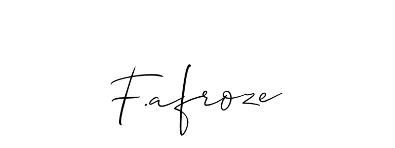 Best and Professional Signature Style for F.afroze. Allison_Script Best Signature Style Collection. F.afroze signature style 2 images and pictures png