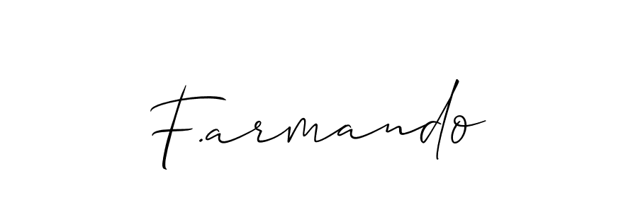 How to Draw F.armando signature style? Allison_Script is a latest design signature styles for name F.armando. F.armando signature style 2 images and pictures png