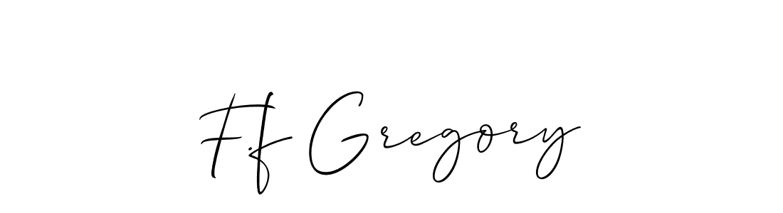 It looks lik you need a new signature style for name F.f Gregory. Design unique handwritten (Allison_Script) signature with our free signature maker in just a few clicks. F.f Gregory signature style 2 images and pictures png