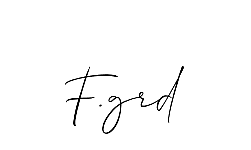 if you are searching for the best signature style for your name F.grd. so please give up your signature search. here we have designed multiple signature styles  using Allison_Script. F.grd signature style 2 images and pictures png