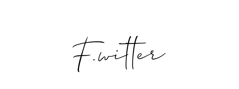 This is the best signature style for the F.witter name. Also you like these signature font (Allison_Script). Mix name signature. F.witter signature style 2 images and pictures png