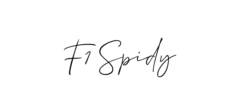 You can use this online signature creator to create a handwritten signature for the name F1 Spidy. This is the best online autograph maker. F1 Spidy signature style 2 images and pictures png