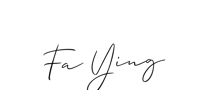 Best and Professional Signature Style for Fa Ying. Allison_Script Best Signature Style Collection. Fa Ying signature style 2 images and pictures png