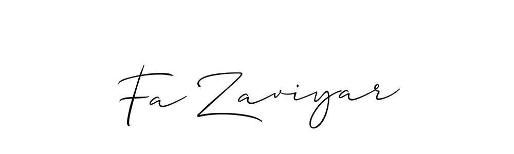 You should practise on your own different ways (Allison_Script) to write your name (Fa Zaviyar) in signature. don't let someone else do it for you. Fa Zaviyar signature style 2 images and pictures png