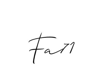 How to make Fa71 name signature. Use Allison_Script style for creating short signs online. This is the latest handwritten sign. Fa71 signature style 2 images and pictures png