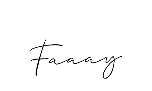 How to make Faaay signature? Allison_Script is a professional autograph style. Create handwritten signature for Faaay name. Faaay signature style 2 images and pictures png