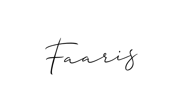 You should practise on your own different ways (Allison_Script) to write your name (Faaris) in signature. don't let someone else do it for you. Faaris signature style 2 images and pictures png