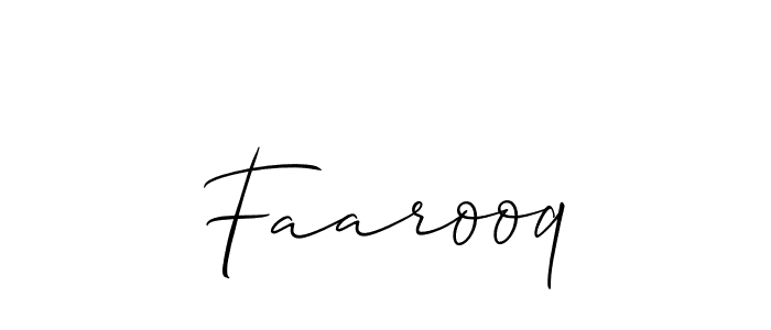 How to Draw Faarooq signature style? Allison_Script is a latest design signature styles for name Faarooq. Faarooq signature style 2 images and pictures png