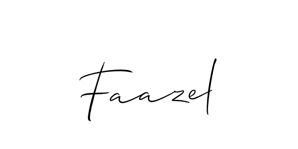 Faazel stylish signature style. Best Handwritten Sign (Allison_Script) for my name. Handwritten Signature Collection Ideas for my name Faazel. Faazel signature style 2 images and pictures png