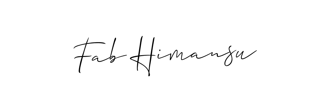 Once you've used our free online signature maker to create your best signature Allison_Script style, it's time to enjoy all of the benefits that Fab Himansu name signing documents. Fab Himansu signature style 2 images and pictures png