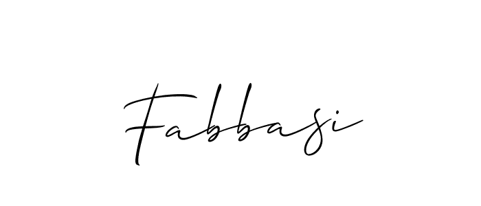How to make Fabbasi signature? Allison_Script is a professional autograph style. Create handwritten signature for Fabbasi name. Fabbasi signature style 2 images and pictures png