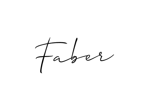 How to make Faber signature? Allison_Script is a professional autograph style. Create handwritten signature for Faber name. Faber signature style 2 images and pictures png