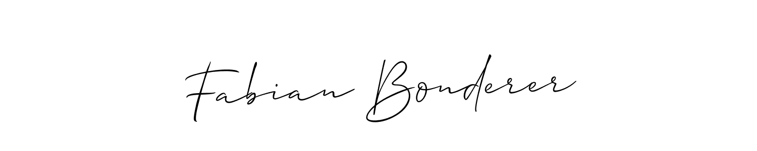 It looks lik you need a new signature style for name Fabian Bonderer. Design unique handwritten (Allison_Script) signature with our free signature maker in just a few clicks. Fabian Bonderer signature style 2 images and pictures png