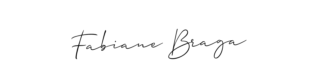 Make a beautiful signature design for name Fabiane Braga. With this signature (Allison_Script) style, you can create a handwritten signature for free. Fabiane Braga signature style 2 images and pictures png