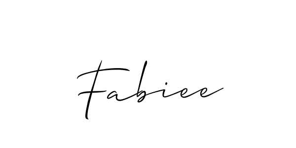 Create a beautiful signature design for name Fabiee. With this signature (Allison_Script) fonts, you can make a handwritten signature for free. Fabiee signature style 2 images and pictures png
