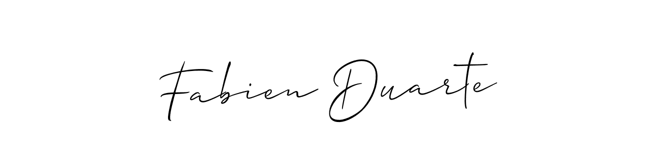 You should practise on your own different ways (Allison_Script) to write your name (Fabien Duarte) in signature. don't let someone else do it for you. Fabien Duarte signature style 2 images and pictures png