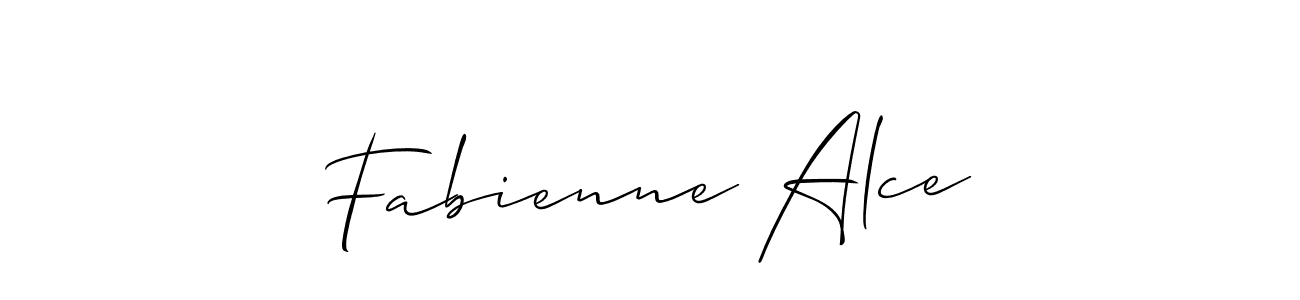 You should practise on your own different ways (Allison_Script) to write your name (Fabienne Alce) in signature. don't let someone else do it for you. Fabienne Alce signature style 2 images and pictures png