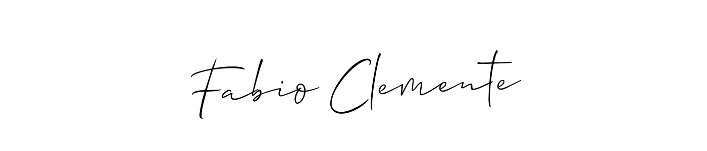 Also You can easily find your signature by using the search form. We will create Fabio Clemente name handwritten signature images for you free of cost using Allison_Script sign style. Fabio Clemente signature style 2 images and pictures png