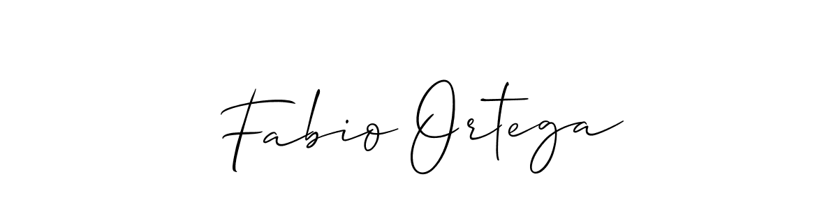 Use a signature maker to create a handwritten signature online. With this signature software, you can design (Allison_Script) your own signature for name Fabio Ortega. Fabio Ortega signature style 2 images and pictures png