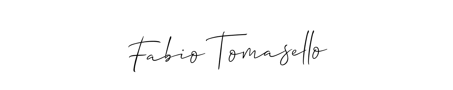 You should practise on your own different ways (Allison_Script) to write your name (Fabio Tomasello) in signature. don't let someone else do it for you. Fabio Tomasello signature style 2 images and pictures png