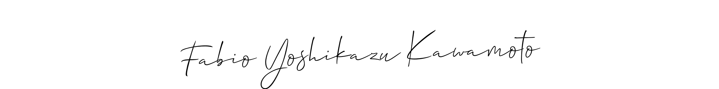 How to Draw Fabio Yoshikazu Kawamoto signature style? Allison_Script is a latest design signature styles for name Fabio Yoshikazu Kawamoto. Fabio Yoshikazu Kawamoto signature style 2 images and pictures png