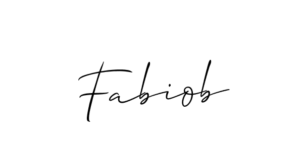 You should practise on your own different ways (Allison_Script) to write your name (Fabiob) in signature. don't let someone else do it for you. Fabiob signature style 2 images and pictures png
