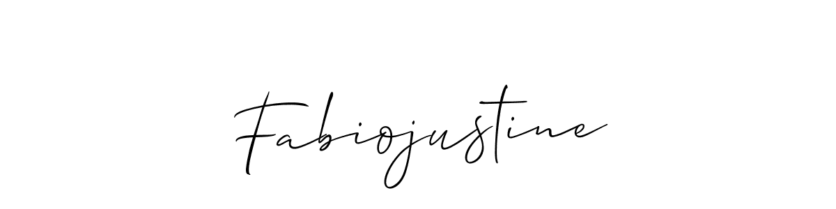 You should practise on your own different ways (Allison_Script) to write your name (Fabiojustine) in signature. don't let someone else do it for you. Fabiojustine signature style 2 images and pictures png