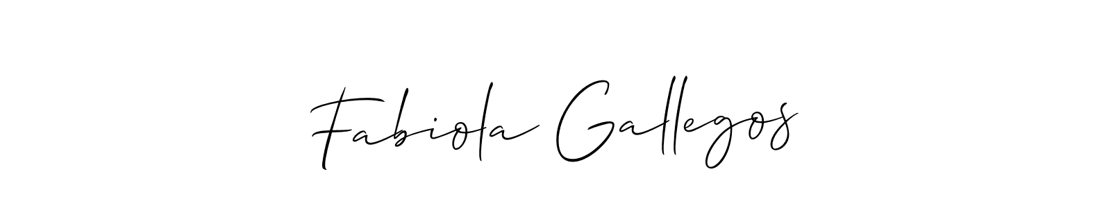 This is the best signature style for the Fabiola Gallegos name. Also you like these signature font (Allison_Script). Mix name signature. Fabiola Gallegos signature style 2 images and pictures png