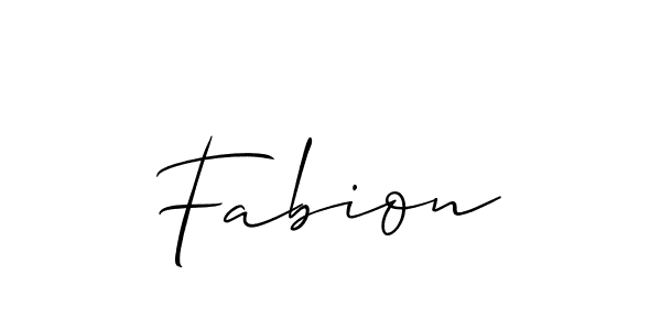 Create a beautiful signature design for name Fabion. With this signature (Allison_Script) fonts, you can make a handwritten signature for free. Fabion signature style 2 images and pictures png
