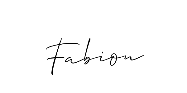 Create a beautiful signature design for name Fabion. With this signature (Allison_Script) fonts, you can make a handwritten signature for free. Fabion signature style 2 images and pictures png