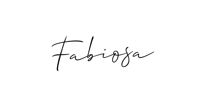 Allison_Script is a professional signature style that is perfect for those who want to add a touch of class to their signature. It is also a great choice for those who want to make their signature more unique. Get Fabiosa name to fancy signature for free. Fabiosa signature style 2 images and pictures png