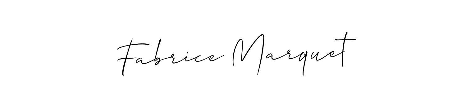 Fabrice Marquet stylish signature style. Best Handwritten Sign (Allison_Script) for my name. Handwritten Signature Collection Ideas for my name Fabrice Marquet. Fabrice Marquet signature style 2 images and pictures png