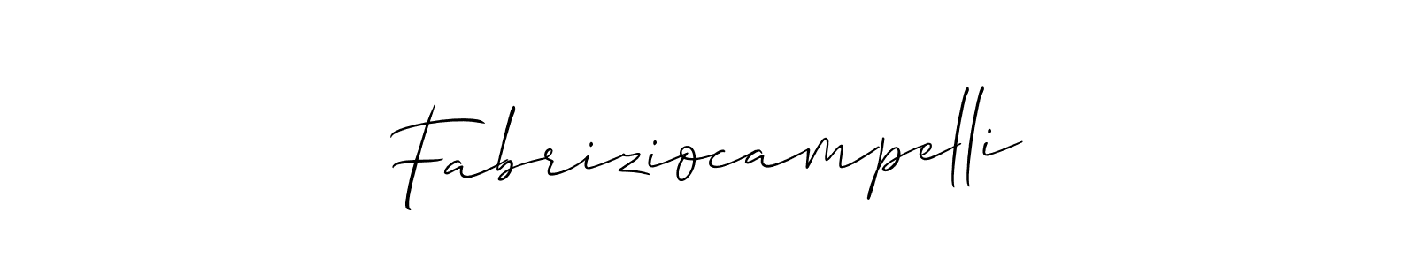 Design your own signature with our free online signature maker. With this signature software, you can create a handwritten (Allison_Script) signature for name Fabriziocampelli. Fabriziocampelli signature style 2 images and pictures png