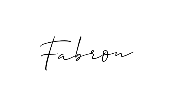 How to make Fabron name signature. Use Allison_Script style for creating short signs online. This is the latest handwritten sign. Fabron signature style 2 images and pictures png