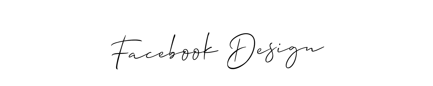 This is the best signature style for the Facebook Design name. Also you like these signature font (Allison_Script). Mix name signature. Facebook Design signature style 2 images and pictures png