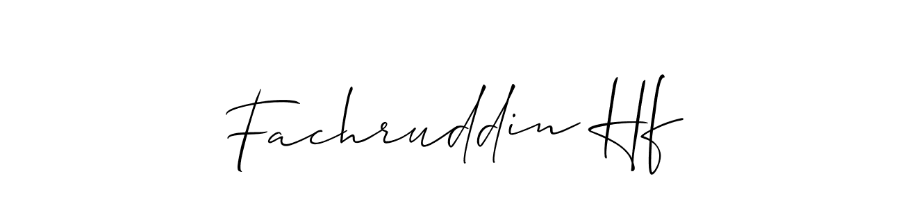 How to make Fachruddin Hf signature? Allison_Script is a professional autograph style. Create handwritten signature for Fachruddin Hf name. Fachruddin Hf signature style 2 images and pictures png