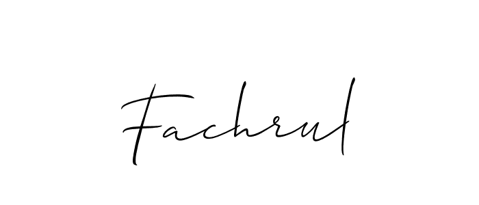 Also we have Fachrul name is the best signature style. Create professional handwritten signature collection using Allison_Script autograph style. Fachrul signature style 2 images and pictures png