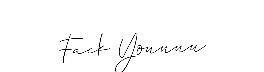 This is the best signature style for the Fack Youuuu name. Also you like these signature font (Allison_Script). Mix name signature. Fack Youuuu signature style 2 images and pictures png