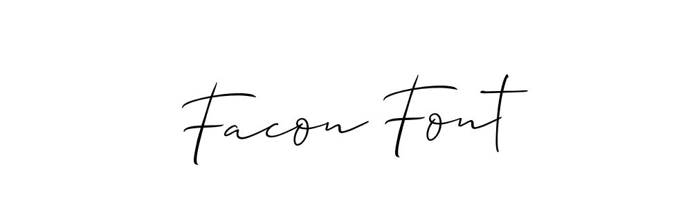Allison_Script is a professional signature style that is perfect for those who want to add a touch of class to their signature. It is also a great choice for those who want to make their signature more unique. Get Facon Font name to fancy signature for free. Facon Font signature style 2 images and pictures png