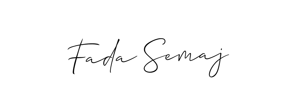 Create a beautiful signature design for name Fada Semaj. With this signature (Allison_Script) fonts, you can make a handwritten signature for free. Fada Semaj signature style 2 images and pictures png
