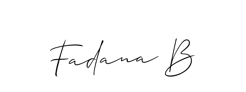 Check out images of Autograph of Fadana B name. Actor Fadana B Signature Style. Allison_Script is a professional sign style online. Fadana B signature style 2 images and pictures png