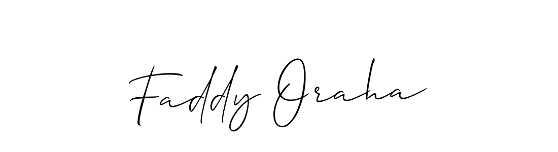 Allison_Script is a professional signature style that is perfect for those who want to add a touch of class to their signature. It is also a great choice for those who want to make their signature more unique. Get Faddy Oraha name to fancy signature for free. Faddy Oraha signature style 2 images and pictures png