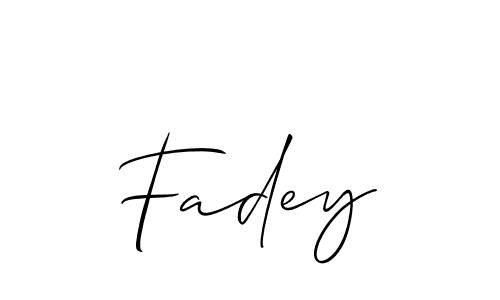 Make a short Fadey signature style. Manage your documents anywhere anytime using Allison_Script. Create and add eSignatures, submit forms, share and send files easily. Fadey signature style 2 images and pictures png