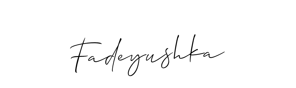 Here are the top 10 professional signature styles for the name Fadeyushka. These are the best autograph styles you can use for your name. Fadeyushka signature style 2 images and pictures png