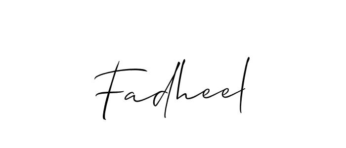 You can use this online signature creator to create a handwritten signature for the name Fadheel. This is the best online autograph maker. Fadheel signature style 2 images and pictures png